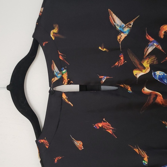 La Fee Maraboutee Bird print dress France ,Made in Italy Sz.EU 38/US 6 - Picture 8 of 11